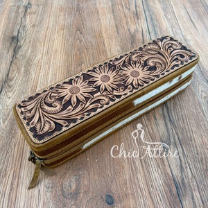 Vente chaude Cheveux Faits À La Main Sur Cuir Outillé Résistant À La Chaleur Fer À Friser Cas Idéal Pour Voyager Organisateur Pour Femmes Cheveux Outils - Product Image 1