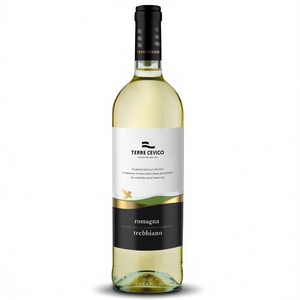 Italian White <b>Wine</b> TERRE CEVICO Trebbiano Di Romagna DOC 750ml Smooth Balanced 6 Bottles Per Box Direct From Italy - Product Image 2