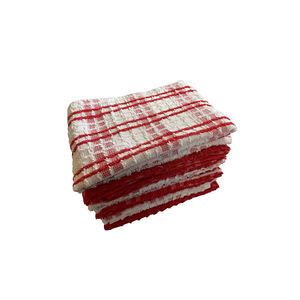 Ensemble de torchons de cuisine 100% coton personnalisé approvisionnement en gros lavable et jetable tissé avec logo personnalisé - Product Image 5