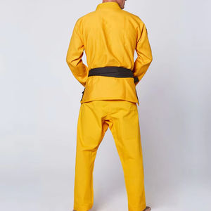 Kimono de Jiu-Jitsu Brésilien sur mesure vert pour hommes, uniforme de BJJ en coton 450 g/m², respirant, ensemble d'entraînement d'arts martiaux - Product Image 4