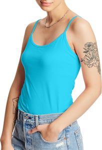 เสื้อสายเดี่ยวผู้หญิงผ้าไหมเนื้อนุ่ม ระบายอากาศได้ดี ยืดหยุ่น น้ำหนักเบา ทรงสวย พลิ้วไหว สัมผัสนุ่มลื่น ปรับได้ - Product Image 4