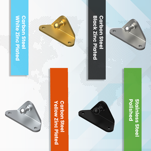 Support de boule industriel BLI2104, support de boule interne de 13 mm, support de boule à 90 degrés en forme de L, solution d'attache zinguée - Product Image 2