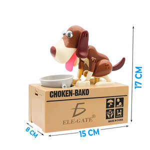 Salvadanaio a forma di cucciolo per bambini: incoraggia lo spargi-salvaguardie con un contenitore in plastica - Product Image 3