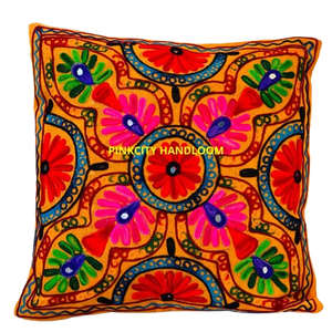 Handmade Pure Cotton Fabric <b>Cushion</b> Covers Woven Decorative Pillow Cases for Sofa for Home Living Decor and <b>Christmas</b> Gift - Product Image 1