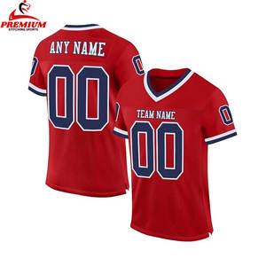 Camiseta de fútbol americano de malla de secado rápido con impresión por sublimación digital, camiseta de fútbol americano personalizada al por mayor para hombre - Product Image 3