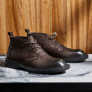 Chaussures décontractées légères avec semelle absorbant la transpiration et structure flexible, chaussures de tous les jours pour hommes, chaussures en cuir - Product Image 5