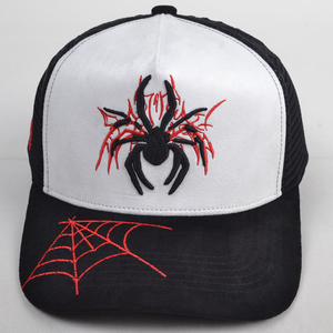Casquette camionneur OEM personnalisée PK META WEAR unisexe de haute qualité 6 panneaux araignée broderie logo maille de coton structuré Snapback - Product Image 1