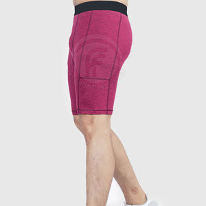 High Quality Gym Fitness <b>Compression</b> <b>Shorts</b> Elastic Waist Breathable <b>Compression</b> <b>Shorts</b> Casual Solid Pattern Made in Pakistan - Product Image 2