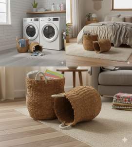 Juego de 2 artesanías de fibra de coco GENTONG - Product Image 6