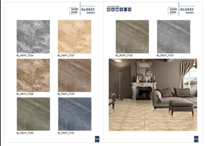 กระเบื้องปูพื้นพอร์ซเลน2x2ทันสมัยขนาด600x600มม. ความเงางาม60x60ซม. กระเบื้องผนังเซรามิก Foshan หินอ่อนภายในห้องน้ำ - Product Image 3