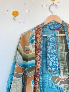 Kimono de seda 100% para mujer, bata de maternidad informal, bata para verano, otoño, Primavera, bata de playa de gasa de secado rápido - Product Image 5