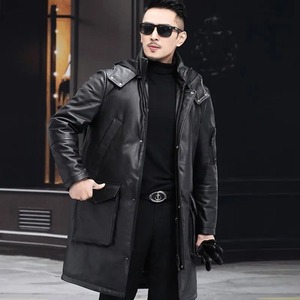 Chaqueta Bomber Formal de primavera para hombre, pato blanco, 100% poliéster, a prueba de viento, ecológica, impermeable, suelta, de talla grande - Product Image 5