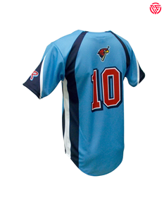 Chemise de baseball taille américaine 100% maille Polyester séchage rapide couleur personnalisée manches courtes boutons complets maillots de baseball - Product Image 6