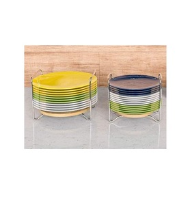 Classic design dish storage <b>dying</b> rack high quality metal black color plate stand for kitchen accessories at attractive price - Product Image 3