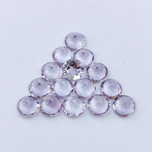 DIY Jewelry Accessories High Quality 4mm to 10mm Natural Rose De <b>France</b> Amethyst Round Cut Loose Gemstones at Wholesale Price - Product Image 5