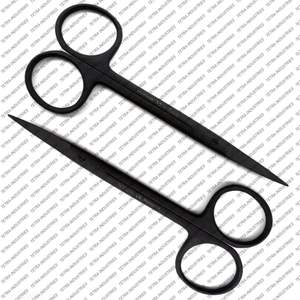 Tijeras IRIS de Acero Inoxidable Alemán, Longitud 4.5 Pulgadas, Punta 11.5 cm, Curvas, Dentadas, Instrumentos Quirúrgicos y Dentales de Precisión, CE - Product Image 3