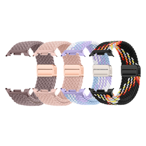 สายนาฬิกาอัจฉริยะสำหรับ Samsung Galaxy <span class=keywords><strong>Watch</strong></span> <span class=keywords><strong>8</strong></span> ขนาด 40 มม. 44 มม. 46 มม. สายไนลอนถักแบบแม่เหล็ก สายรัดข้อมือแบบถักสำหรับธุรกิจ - Product Image 1