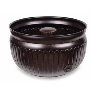 Support de tuyau d'incendie mural pot de bobine pot de tuyau d'incendie équipement de lutte contre l'incendie enrouleur de tuyau d'incendie durable tuyau de planteur en métal de concepteur - Product Image 3