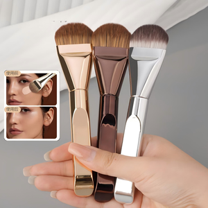 Brocha de Maquillaje Plana de Marca Privada para Maquillaje Líquido, Brocha de Maquillaje Facial Premium - Product Image 2