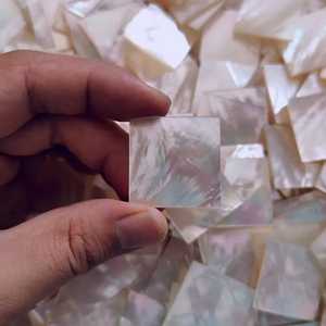 Mejor precio Paua Shell cuadrado en forma de hojas de nácar pulidas diseño de Cruz decoración ecológica para el hogar - Product Image 4