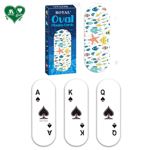 Cartes à jouer en papier de forme ovale personnalisées de haute qualité Carte de poker - Product Image 2