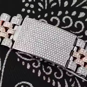 Édition limitée VVS Moissanite Diamant Montre De Luxe Personnaliser Hip Hop Montres Mécaniques Montres Mécaniques pour Hommes Femmes - Product Image 3