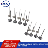 Kit de soupapes d'admission et d'échappement moteur 16 pièces compatible 2.0 2.4 L Essence 05-17 A20 Z20 A22 Z22 LTG LE5 pour BUICK CHEVROLET PONTIAC GMC SATURN