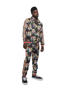 Logo personnalisé automne coupe-vent hommes ensemble de survêtements haut confortable séchage rapide vêtements de sport respirant poids lourd grande taille - Product Image 5