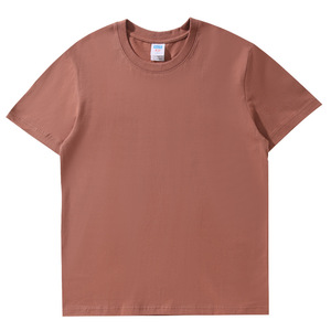 Vente en gros pas cher 27 couleurs col rond manches courtes uni t-shirt blanc pour hommes unisexe impression LOGO publicité t-shirt pour hommes - Product Image 4