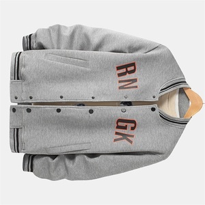 เสื้อแจ็กเก็ตบอมเบอร์สำหรับผู้ชายเสื้อแจ็กเก็ตบอมเบอร์สไตล์มหาวิทยาลัยขนาดใหญ่เสื้อเบสบอลมีปกตั้งสำหรับฤดูหนาว - Product Image 2