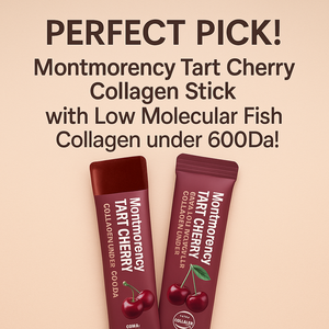 Korean Tart Cherry Soft Chew con péptidos marinos 60 Sticks Suplemento de belleza - Product Image 6