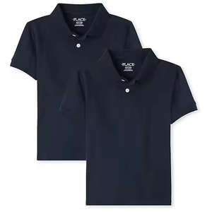 Polo corto personalizado de calidad superior para hombre, moda informal, estampado sólido, venta al por mayor, ropa de algodón en blanco para hombre y mujer - Product Image 1