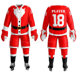 Nouvelle mode uniforme de hockey sur glace personnalisé Premium 100% maillot de sport en polyester Logo personnalisé ensemble de vêtements de sport d'entraînement en équipe - Product Image 4
