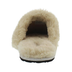 Skechers รองเท้าแตะ CLEO เพชรเพิ่มความอบอุ่นให้กับผู้หญิงรองเท้าแตะในบ้านธรรมชาติ/ดำ | ของแท้100% - Product Image 4