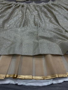 La más hermosa última fiesta de desgaste Lehenga con pesado Cancan y lona con cubierta interior - Product Image 4