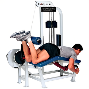 Máquina de Flexión de Piernas en Decúbito Prone para Entrenamiento de Fuerza de Isquiotibiales, Ejercitador de la Parte Inferior del Cuerpo para Estudios de Fitness y Gimnasios Interiores - Product Image 1