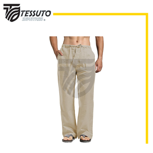 2025 Vintage grande taille hommes pantalons haute qualité léger tricoté toile séchage rapide taille moyenne Style lavé - Product Image 1