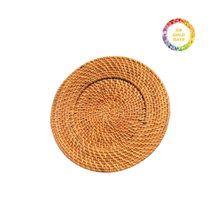 ชุดจานหวายแบบสานที่รองจานทนทานสำหรับโต๊ะแบบเรียบง่าย - Product Image 5