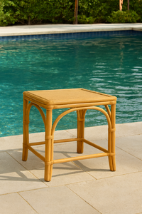 Table à manger d'extérieur en rotin minimaliste, durable, fabriquée à la main, meubles écologiques, texture naturelle unique, confortable pour une utilisation en villa - Product Image 3