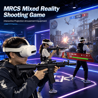 Lunettes AR de réalité augmentée : Ensemble de jeu de tir interactif en intérieur avec miroir pour salle de sport et salle de jeux