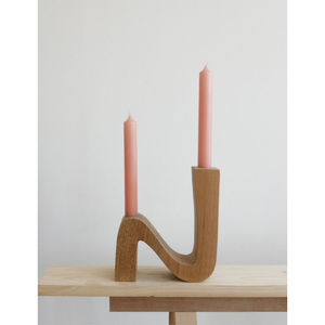Candelero y soporte de madera de calidad exclusiva, Juego de 2 candelabros de mesa lujosos para el hogar al precio más barato - Product Image 5