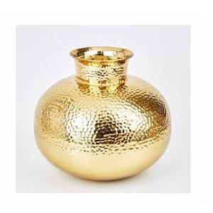 Elegante jarrón martillado de aluminio, florero de Metal decorativo de mesa moderno, perfecto para la decoración de la oficina en casa o la sala de estar - Product Image 3