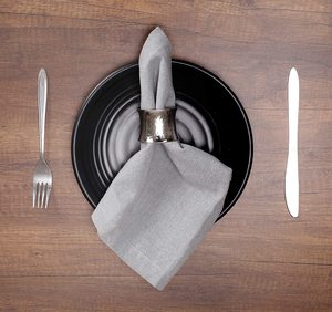 Anneau de serviette en acier inoxydable émaillé design martelé léger fait à la main de qualité supérieure anneaux de serviette en vente - Product Image 4