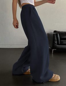 <span class=keywords><strong>Pantalon</strong></span> ample <span class=keywords><strong>taille</strong></span> <span class=keywords><strong>haute</strong></span> US Stock polaire doublé pantalons de survêtement pour femmes Joggers à jambes larges cordon de serrage poignets Baggy Sweat Jogging <span class=keywords><strong>pantalon</strong></span> - Product Image 3