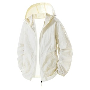 Chaqueta de exterior blanda ajustada con logotipo personalizado para hombre y mujer, cortavientos impermeable con cremallera, chaqueta de senderismo de talla grande para calle principal - Product Image 4