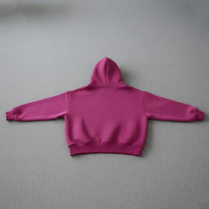 เสื้อฮู้ดดี้ผู้ชายแบบสวมหัว ผ้าคอตตอน 100% หนัก 300 GSM สีพื้น คุณภาพสูง ปี 2025 สไตล์ลำลอง เสื้อครอปท็อปและเสื้อสเวตเชิ้ต - Product Image 5