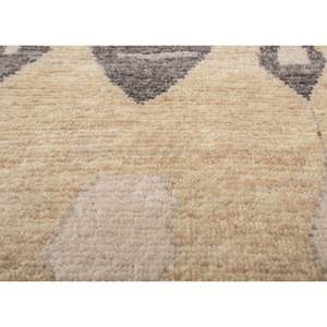 พรมขนสัตว์ถักมือสีเบจน้ำตาล รุ่น AKWL-1809 ลายเรขาคณิต พรมปูพื้นห้องนั่งเล่นขนาดใหญ่ พรมปอกระเจาสำหรับตกแต่งบ้าน - Product Image 3