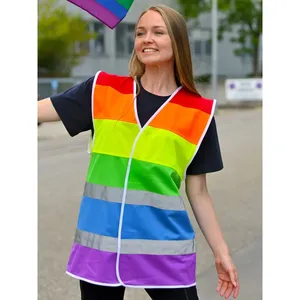 Custom Pride Merchandising <b>Rainbow</b> Vest Promotional Reflective Stickers & <b>Lights</b> - Product Image 3