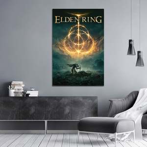 Elden Ring Modern Style <b>Canvas</b> Poster Battlefield of the Fallen <b>Wall</b> Art - Product Image 1