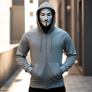 Sweat à capuche zippé visage intégral personnalisable Sweat à capuche à couverture complète pour hommes et femmes, en coton ou en polaire - Product Image 1